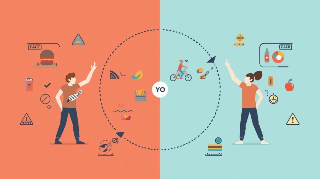 Tratament pentru scăderea în greutate contrastat cu efectul yo-yo al dietelor rapide